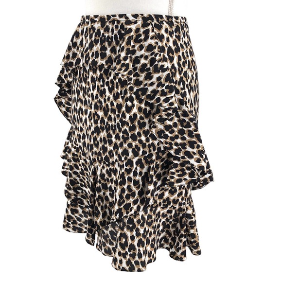 Michael Kors Collection Womens Size 2 100% Silk Ruffled Mini Skirt Made in Italy - Picture 4 of 6